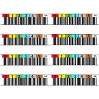 Quantum Data cartridge bar code labels, LTO Ultrium 8 (LTO-8), series (000001-000100)