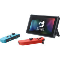 Nintendo HADSKABAA Switch Gaming Console with Neon Blue and Red Joy-Con Controllers - Black