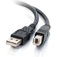 C2G 9.8ft USB A to USB B Cable - USB A to B Cable - USB 2.0 - Black - M/M - Type A Male USB - Type B Male USB - 10ft - Black