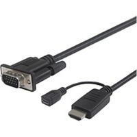 VisionTek HDMI to VGA Active 2 Meter Cable (M/M) - 6.56 ft HDMI/USB/VGA Video Cable for Monitor, Projector, Video Device, Notebook, Raspberry Pi - First End: 1 x HDMI Male Digital Audio/Video, First End: 1 x Female Micro USB - Second End: 1 x HD-15 Male V