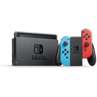 Nintendo Switch HAC-001 HACSKABAA Game Console - Full HD - Touch Screen - Joy-Con Gray - HDMI - 32 GB - Wi-Fi - Bluetooth 4.1 - Neon Blue and Red