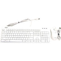 Washable USB Wired Medical Keyboard & Mouse Combo - White