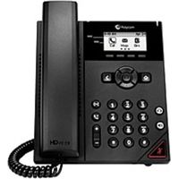 Poly 150 IP Phone - Corded - Corded - Desktop, Wall Mountable - Black - 2 x Total Line - VoIP - 2 x Network (RJ-45) - PoE Ports