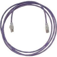 Ortronics MC5E03-07 Clarity CAT5E Modular Patch Cord - 3 feet - RJ45 To RJ45 - Unshielded Twisted Pair - ETL - RoHS Conformant - Purple