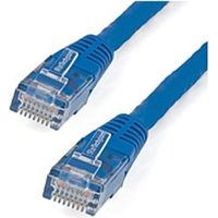 StarTech.com 6ft CAT6 Ethernet Cable - Blue Molded Gigabit - 100W PoE UTP 650MHz - Category 6 Patch Cord UL Certified Wiring/TIA - 6ft Blue CAT6 Ethernet cable delivers Multi Gigabit 1/2.5/5Gbps & 10Gbps up to 160ft - 650MHz - Fluke tested to ANSI/TIA-568