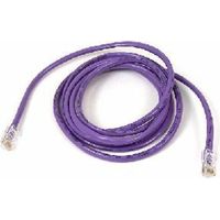 Belkin Cat5e Patch Cable - RJ-45 Male - RJ-45 Male - 15ft - Purple