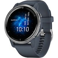 Garmin Venu 2 Smart Watch - Heart Rate Monitor, Pulse Oximeter Sensor, Barometer, Altimeter, Digital Compass, Gyro Sensor, Accelerometer, Thermometer, Ambient Light Sensor - Clock Display, Alarm, Timer, Stopwatch, Text Messaging, Calendar, Music Player