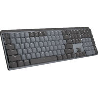 Logitech 920-010547 MX Mechanical Wireless Keyboard - Tactile Quiet Switches - Bluetooth - Illuminated - Aluminum - Graphite