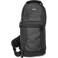 Ultimaxx UM-BPS200 Camera Sling Backpack - Zipper Closure - Adjustable Divider - Water Resistant - Padded Interior - Black