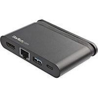 StarTech.com USB C Multiport Adapter - USB-C Travel Dock to 4K HDMI, 100W PD 3.0 Pass-Through, USB-A USB-C, GbE - Portable USB Type-C Dock - USB C multiport adapter to 4K HDMI video, GbE, USB-A (5Gbps/BC 1.2 1.5A Fast Charge), USB-C (100W PD 3.0 passthrou