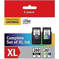 Canon PG-260 XL / CL-261 XL Original High Yield Inkjet Ink Cartridge - Value Pack - Black, Cyan, Magenta, Yellow - 2 / Pack - Inkjet - High Yield - 2 / Pack
