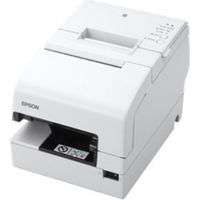 Epson C31CG62031 OmniLink TM-H6000V Receipt Printer - Black And White - Thermal Line - Dot-matrix - LAN - RJ-45 - Serial - USB - Monochrome - Wired - Cutter - MICR Reader - Auto Paper Cutter - Plain Paper - Thermal Paper - 360,000 Hours MTBF - White Enclo