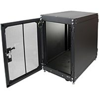 Rack Solutions 16U Office Cabinet - For Server - 16U Rack Height - Black Powder Coat - 1200 lb Maximum Weight Capacity