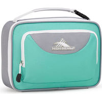 High Sierra 747150784 Single Compartment Lunch Bag - Polyester - Aquamarine Ash and White