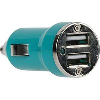 Vivitar OD5021-TEAL Dual USB-A Car Charger - 2.4 Amps - Automotive Charge Power - Universal Device Support - Teal