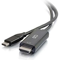 C2G 6ft USB C to HDMI Adapter Cable - 4K 60Hz - 6 ft HDMI/USB A/V Cable for Audio/Video Device, HDTV, Projector - First End: 1 x HDMI Male Digital Audio/Video - Second End: 1 x Type C Male USB - Supports up to 3840 x 2160 - Black