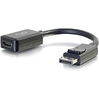 C2G 8in DisplayPort to HDMI Adapter - DP to HDMI Adapter - 1080p - Black - M/F - DisplayPort/HDMI for Audio/Video Device - 8