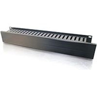 C2G Horizontal Cable Management Panel 2U 3.5in - Works with any standard 19 inch relay rack