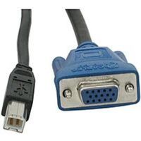 C2G 10ft USB 2.0 + SXGA KVM Cable - 10ft - Black