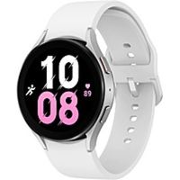 Samsung Galaxy Watch5 - 44 mm - Optical Heart Rate Sensor, Bioelectrical Impedance Analysis (BIA) Sensor - Sleep Monitor - Sleep Quality, Heart Rate, Steps Taken - 16 GB - Android Wear - Bluetooth - Silver Case Color - Aluminum, Metal Body Material - Glas