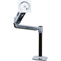 Ergotron Mounting Arm for Flat Panel Monitor - Polished Aluminum - Height Adjustable - 46