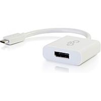 C2G USB C to DisplayPort Adapter - DisplayPort/USB for Projector, Monitor, HDTV, Tablet, Notebook - 8