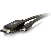 C2G 6ft 4K Mini DisplayPort to DisplayPort Cable - 4K 30Hz - Black - M/M - DisplayPort/Mini DisplayPort for Audio/Video Device - 6 ft - 1 x Mini DisplayPort Male Digital Audio/Video - 1 x DisplayPort Male Digital Audio/Video - Black