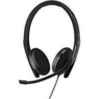 EPOS ADAPT 165 USB-C II Headset - Stereo - Mini-phone (3.5mm), USB Type C - Wired - 20 Hz - 20 kHz - On-ear - Binaural - 7.58 ft Cable - Noise Canceling - Black