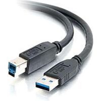 C2G 10ft USB 3.0 A to B SuperSpeed Cable - M/M - 9.84 ft USB Data Transfer Cable - Type A Male USB - Type B Male USB - Shielding - Black