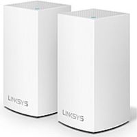 Linksys Velop Intelligent Mesh WiFi System- 2-Pack White (AC1300) - 2.40 GHz ISM Band - 5 GHz UNII Band - 3 x Antenna(3 x Internal) - 162.50 MB/s Wireless Speed - 2 x Broadband Port - Gigabit Ethernet - Desktop