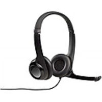 Logitech Headset - Stereo - USB - Wired - Binaural - Black