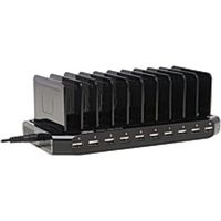 Tripp Lite by Eaton 10-Port USB Charging Station with Adjustable Storage, 12V 8A (96W) USB Charger Output - 1 Pack - 12 V DC Input - 5 V DC/2.40 A Output