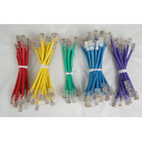 Belkin 6in Cat5e Rj45 Male-male Multi-color Snagless Patch Cable Kit - 10x Purple / 5x Teal / 10x Red / 15x Yellow / 25x Blue