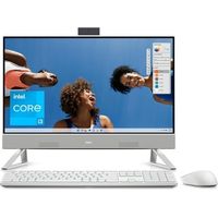 Dell Inspiron 24 5420 I5420-3142WHT-PUS 23.8 Inches All-In-One Desktop PC - 13th Gen Intel Core i3-1315U - 1.2 GHz - 8 GB RAM - 512 GB Solid State Drive - Windows 11 Home - White