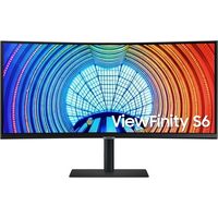 Samsung LS34A654UBNXGO 34 Inches Ultrawide QHD 1000R Curved Monitor - Black - 4000:1 Contrast Ratio - HDMI DP USB HUB USB-C - 3440 x 1440