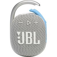 JBL Clip 4 Eco JBLCLIP4ECOWHTAM Ultra-Portable Waterproof Speaker - White - Bluetooth 5.1