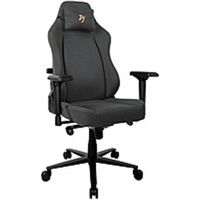 Arozzi PRIMO-WF Gaming Chair - For Gaming - Fabric, Foam, Metal, Aluminum, Woven - Gold, Black, Gray