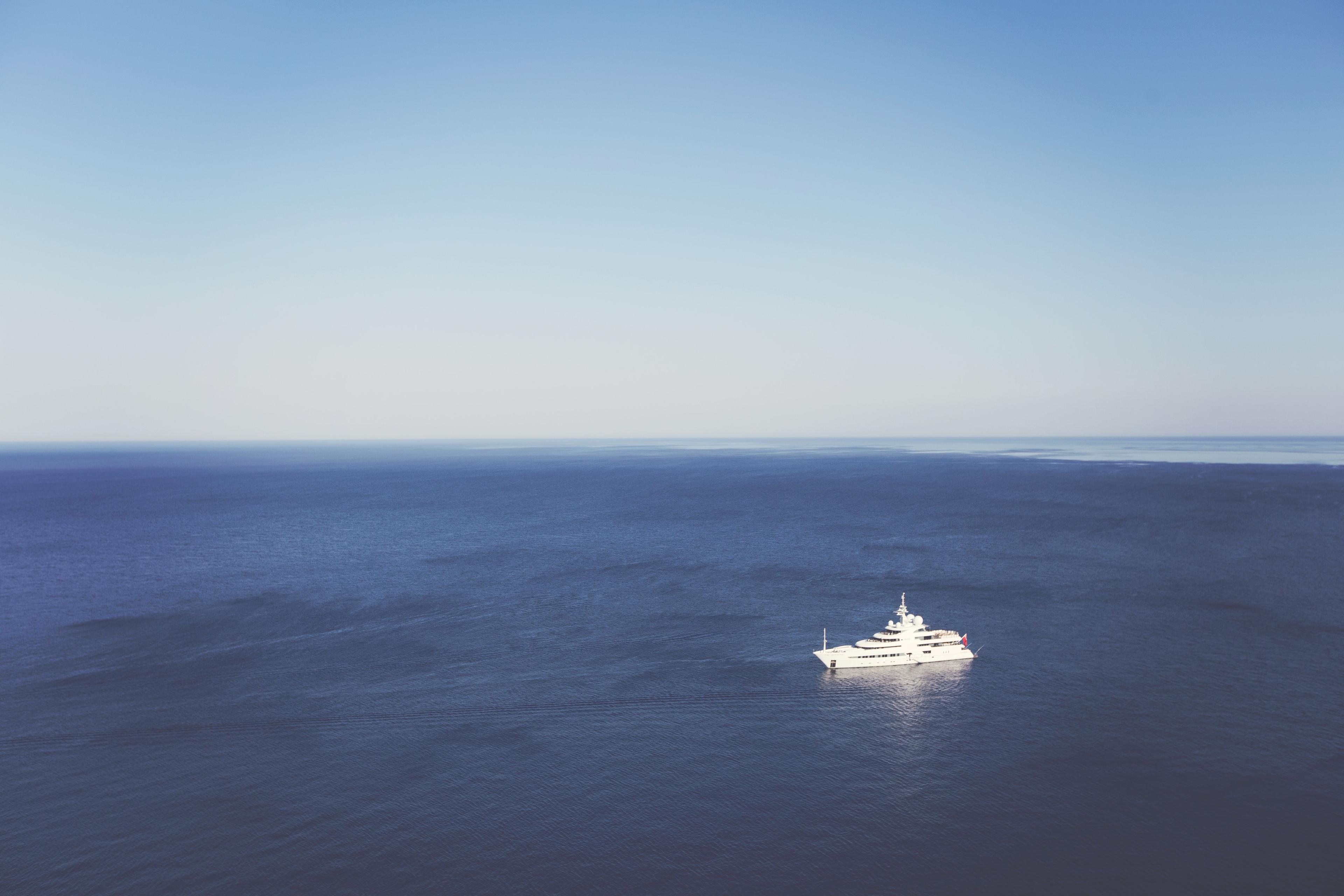 Boat in the ocean