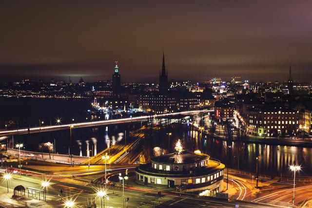 Stockholm by night