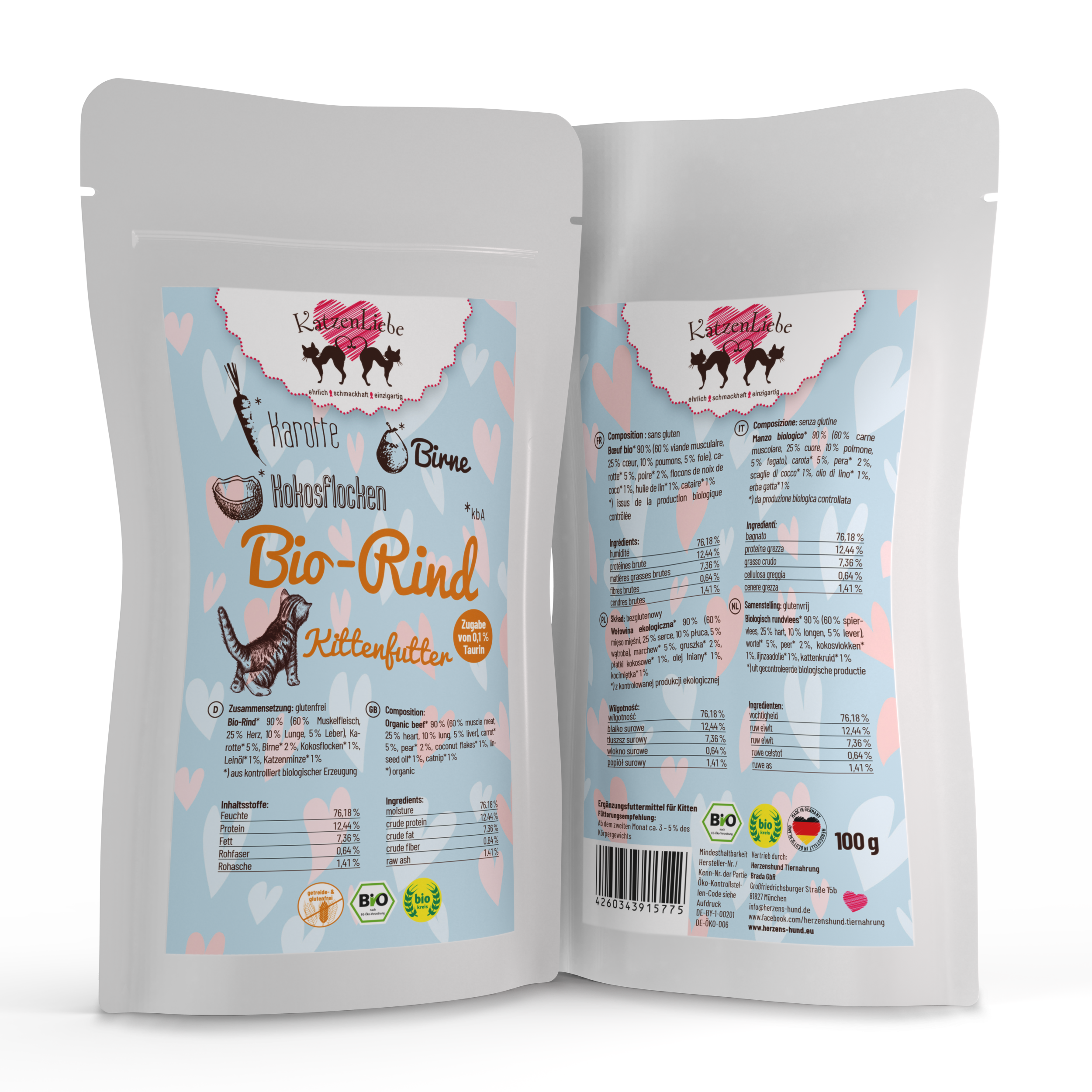 Bio-Rind mit Bio-Karotte - Kitten