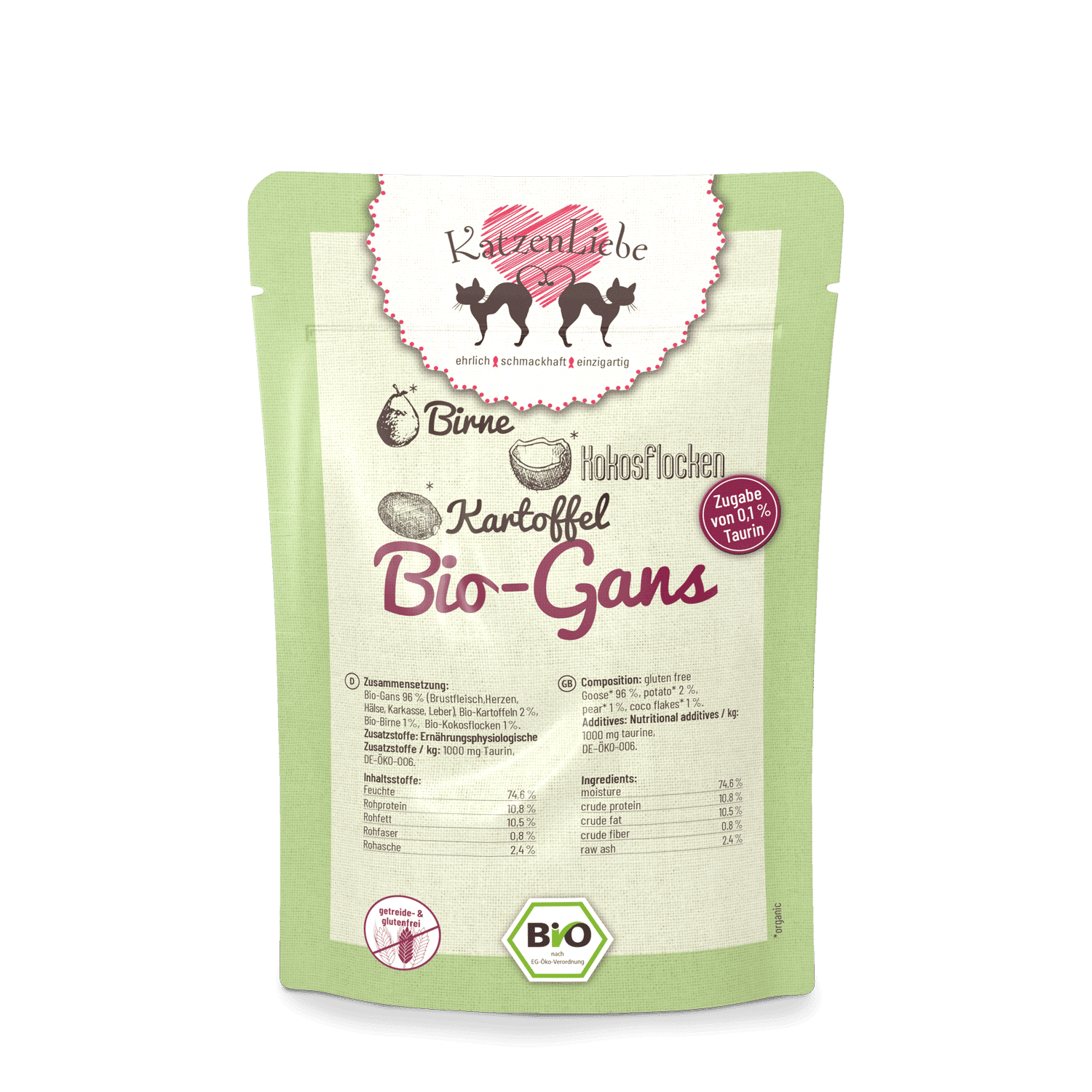 Bio-Gans mit Bio-Kartoffel