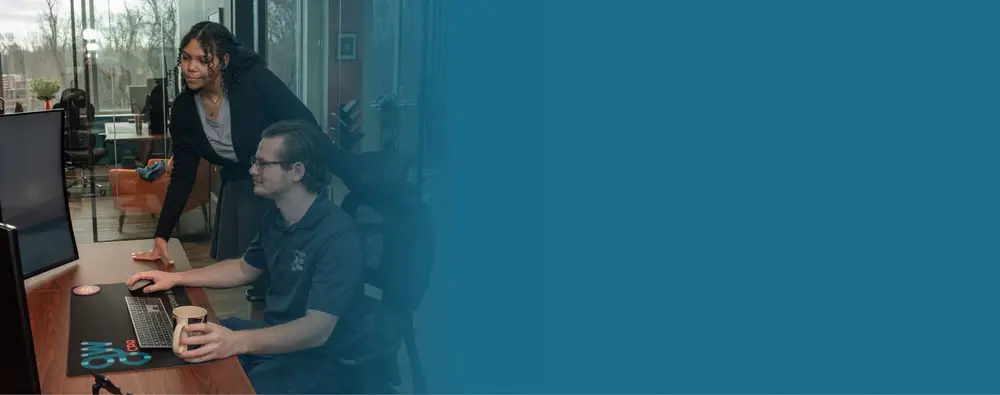 People working in an office