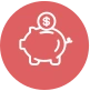 Piggy bank icon