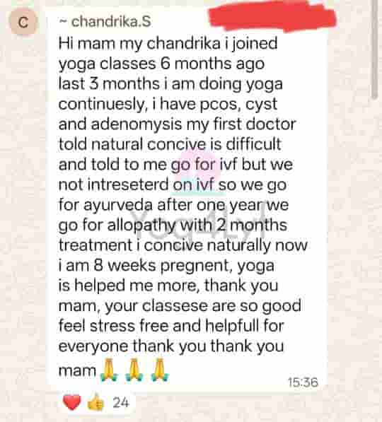After 6 Months of Yoga at Yog4Lyf, Chandrika Conceived Naturally Despite PCOS, Cysts, and Adenomyosis