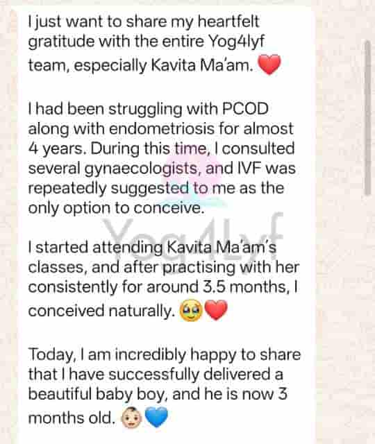 After 3.5 Months of Yoga at Yog4Lyf, She Conceived Naturally Despite PCOS and Endometriosis