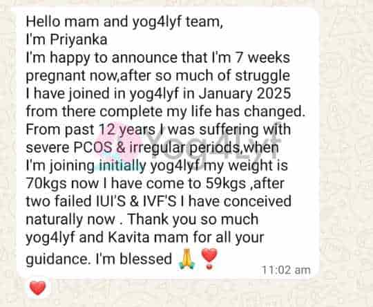 After 12 Years of PCOS and Two Failed IVF Cycles, Priyanka Conceived Naturally at Yog4Lyf