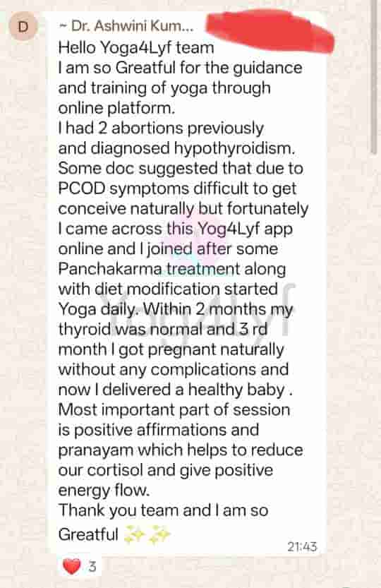 After 2 Pregnancy Losses and Hypothyroidism, She Conceived Naturally With Yoga at Yog4Lyf