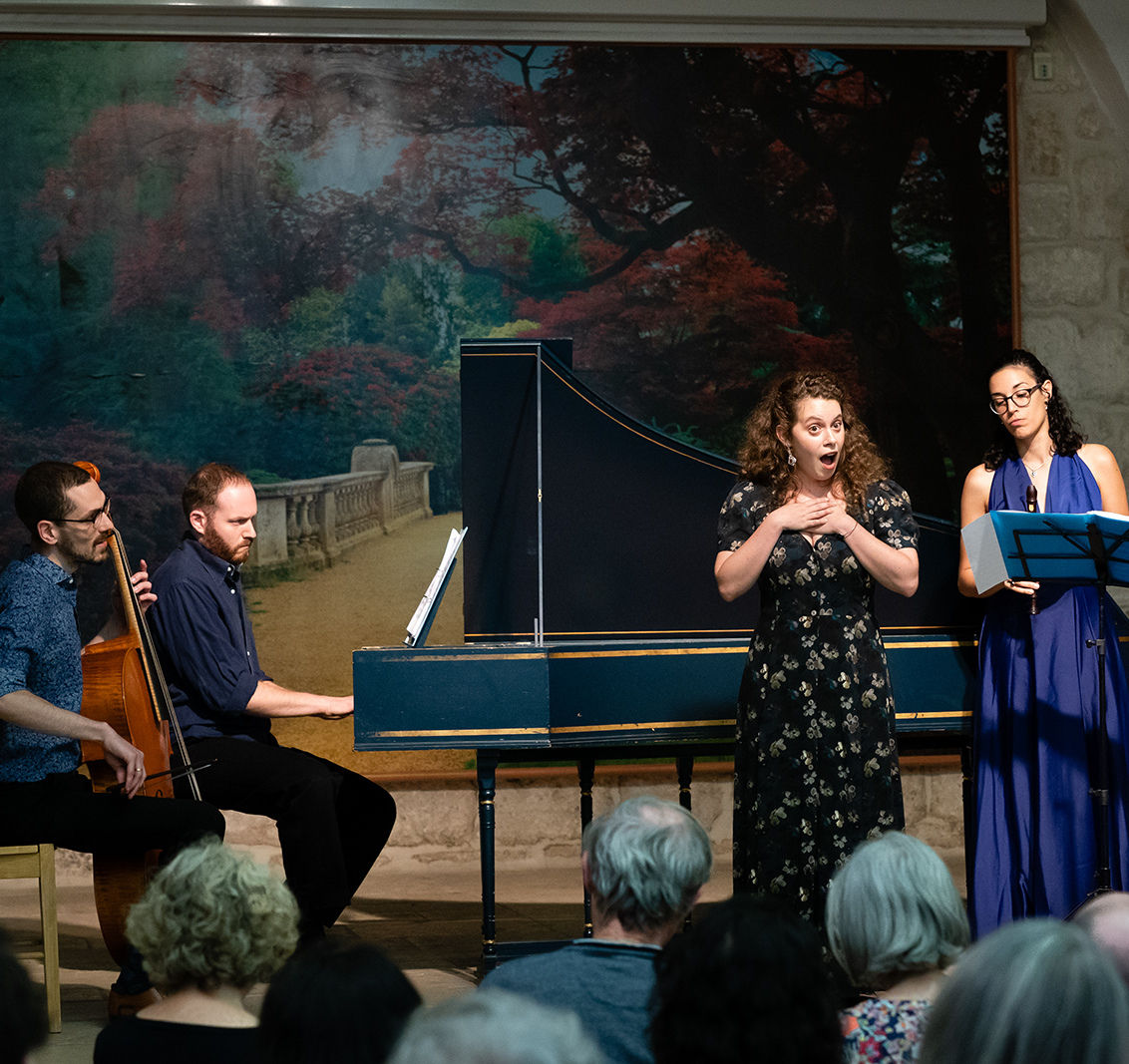 Nari performing at the Beit Jammal monastery.