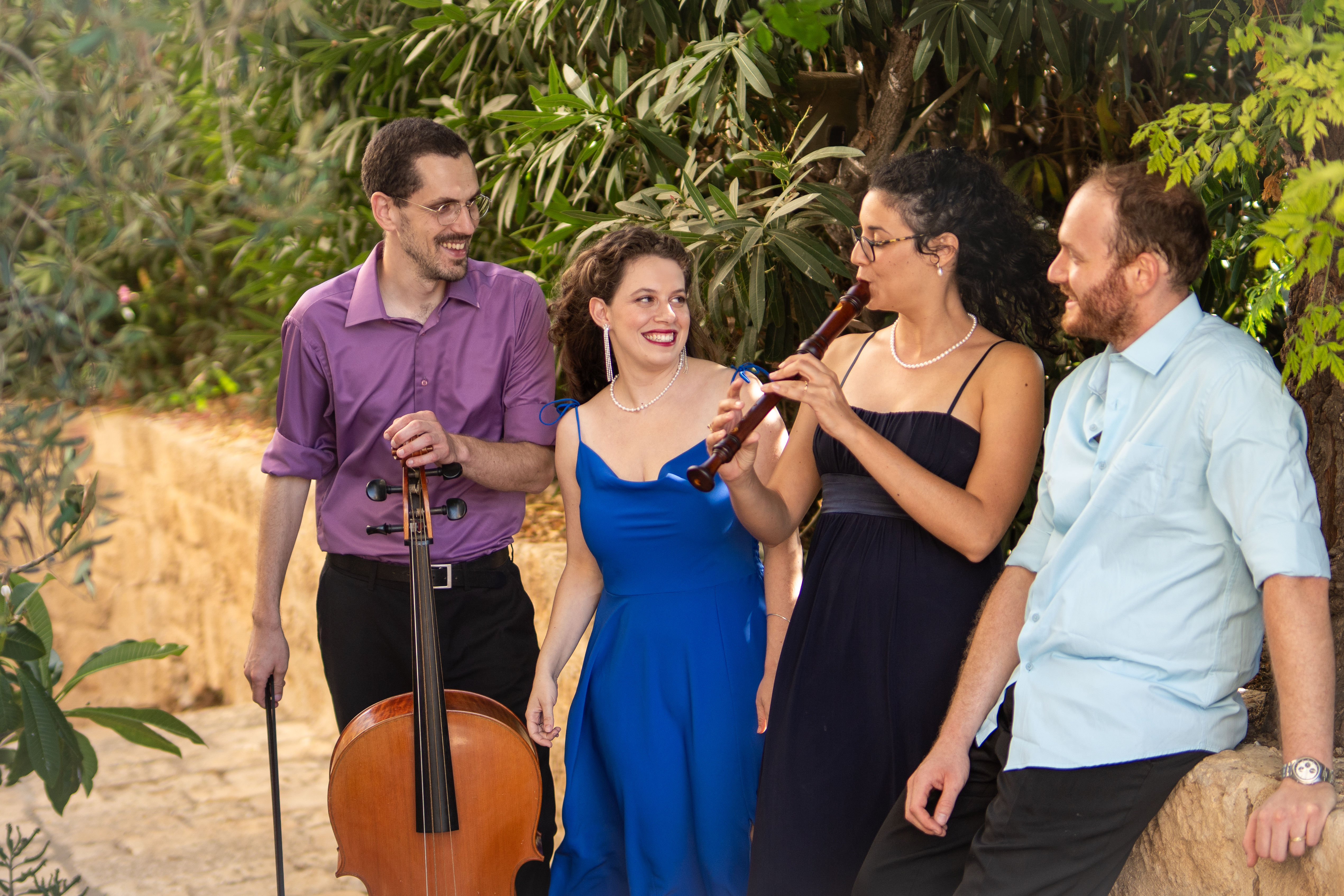 Nari having fun at the end of a long recording day