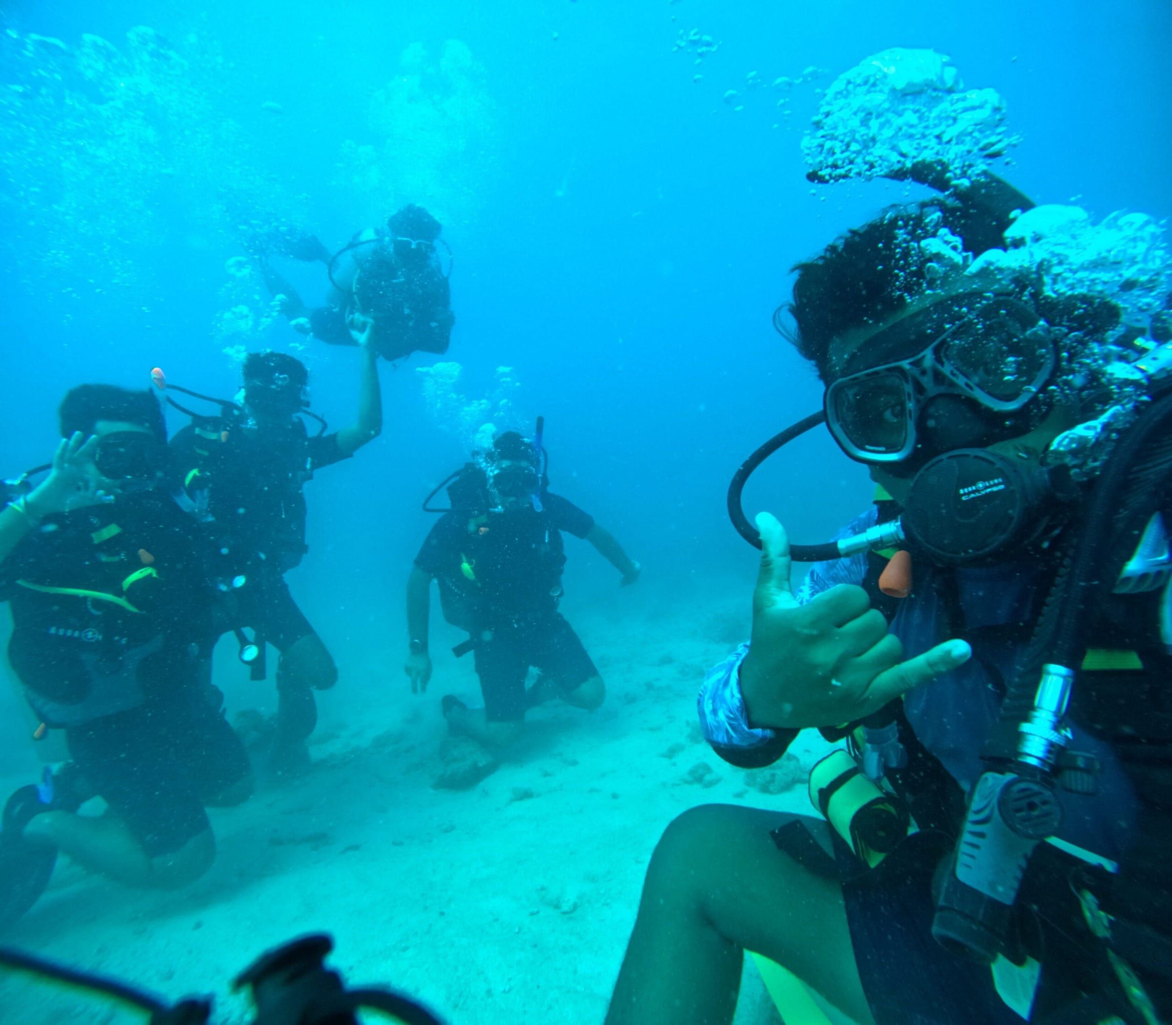 Day 3: Two shore dives, shallow water